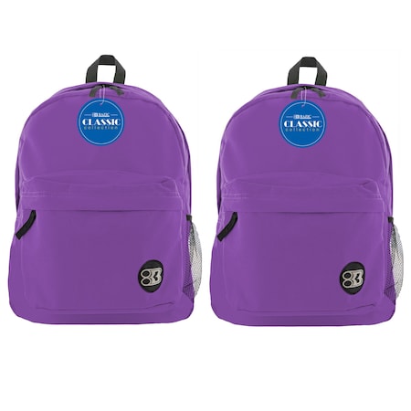 Bazic Classic Backpack 17in Purple, PK2 1057